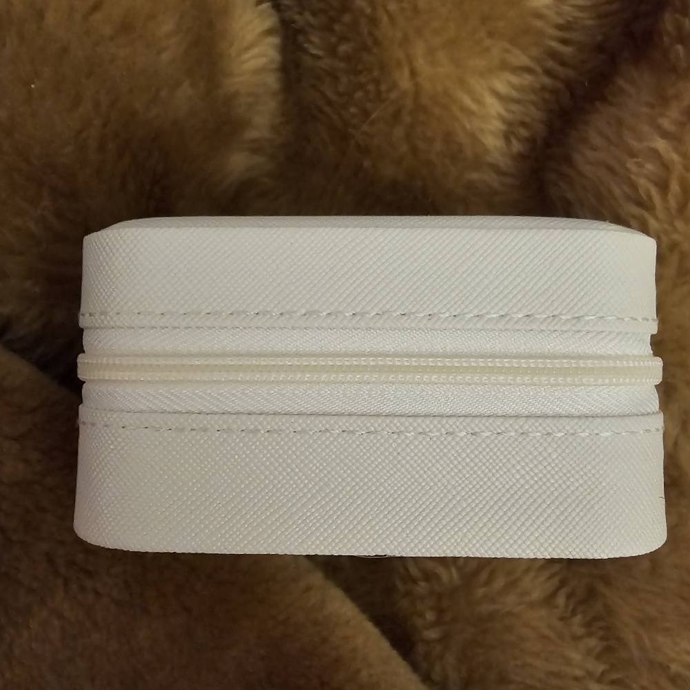 New Jewelry Case, Ivory, inc. Polishing clothes, 10 pr. disk backs for earrings